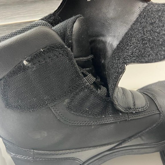 Bilt Black Micro Fiber Leather Slip On Ankle Motorcycle Riding Boots Men Size 9 - Picture 7 of 8